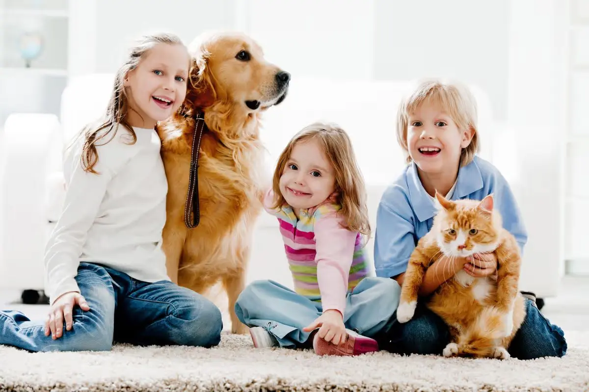 foster children with pets at home