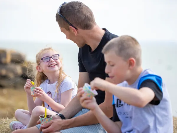 Foster agency - happy child in a loving foster family home
